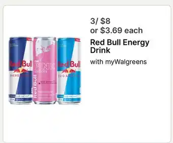 Walgreens Red Bull Energy Drink offer