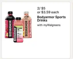 Walgreens Bodyarmor Sports Drinks offer