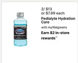 Walgreens Pedialyte Hydration Care offer