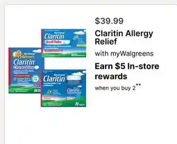 Walgreens Claritin Allergy Relief offer