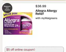 Walgreens Allegra Allergy Relief offer