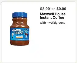 Walgreens Maxwell House Instant Coffee offer