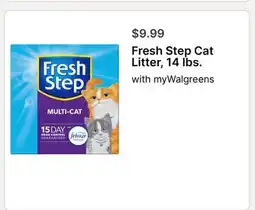 Walgreens Fresh Step Cat Litter, 14 lbs offer