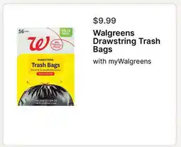Walgreens Walgreens Drawstring Trash Bags offer