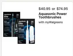 Walgreens Aquasonic Power Toothbrushes offer