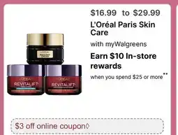 Walgreens L' Oréal Paris Skin Care offer