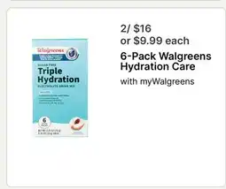 Walgreens Walgreens Hydration Care offer