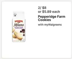 Walgreens Pepperidge Farm Cookies offer