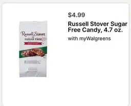 Walgreens Russell Stover Sugar Free Candy, 4.7 oz offer