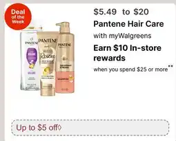 Walgreens Pantene Hair Care offer
