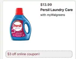 Walgreens Persil Laundry Care offer