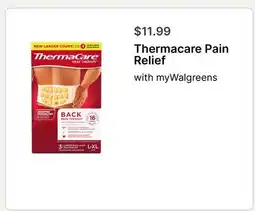 Walgreens Thermacare Pain Relief offer