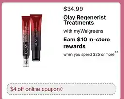 Walgreens Olay Regenerist Treatments offer