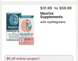 Walgreens Neuriva Supplements offer