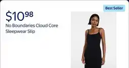Walmart No Boundaries Cloud Core Sleepwear Slip offer