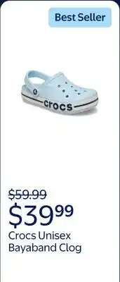 Walmart Crocs Unisex Bayaband Clog offer