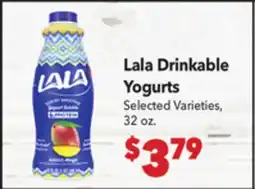 Vallarta Supermarkets Lala Drinkable Yogurts offer