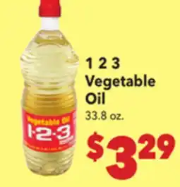 Vallarta Supermarkets 1 2 3 Vegetable Oil offer