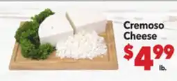 Vallarta Supermarkets Cremoso Cheese offer