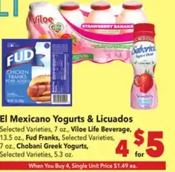 Vallarta Supermarkets El Mexicano Yogurts & Licuados offer