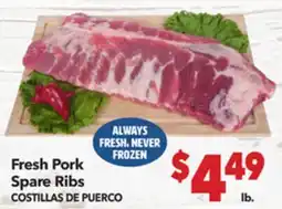 Vallarta Supermarkets Fresh Pork Spare Ribs / COSTILLAS DE PUERCO offer