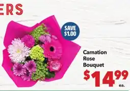 Vallarta Supermarkets Carnation Rose Bouquet offer