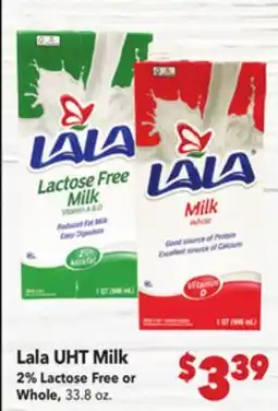 Vallarta Supermarkets Lala UHT Milk offer
