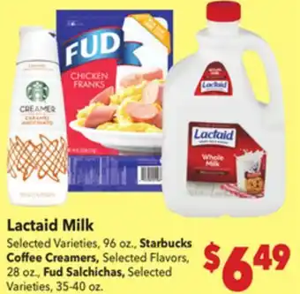 Vallarta Supermarkets Lactaid Milk offer