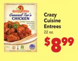 Vallarta Supermarkets Crazy Cuisine Entrees offer