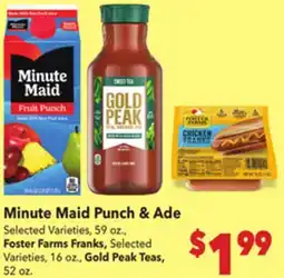 Vallarta Supermarkets Minute Maid Punch & Ade offer