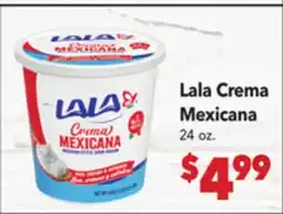 Vallarta Supermarkets Lala Crema Mexicana offer