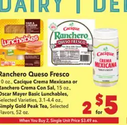 Vallarta Supermarkets Ranchero Queso Fresco offer
