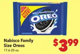 Vallarta Supermarkets Nabisco Family Size Oreos offer