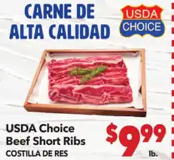 Vallarta Supermarkets USDA Choice Beef Short Ribs/COSTILLA DE RES offer