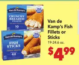 Vallarta Supermarkets Van de Kamp's Fish Fillets or Sticks offer