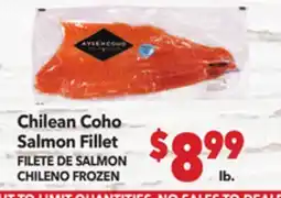 Vallarta Supermarkets Chilean Coho Salmon Fillet / FILETE DE SALMON CHILENO FROZEN offer