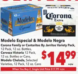 Vallarta Supermarkets Modelo Especial & Modelo Negra offer