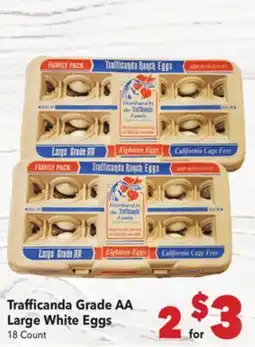 Vallarta Supermarkets Trafficanda Grade AA Large White Eggs offer