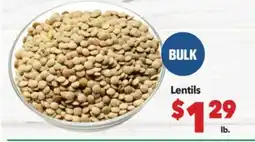 Vallarta Supermarkets Lentils offer