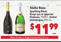 Vallarta Supermarkets Stella Rosa Sparkling Black, Rosso Lux or Imperial Prosecco offer