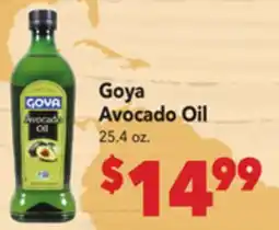Vallarta Supermarkets Goya Avocado Oil offer