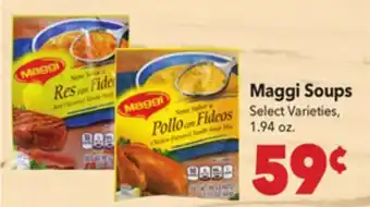 Vallarta Supermarkets Maggi Soups offer