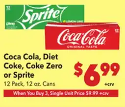 Vallarta Supermarkets Coca Cola, Diet Coke, Coke Zero or Sprite offer