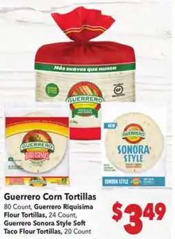 Vallarta Supermarkets Guerrero Corn Tortillas offer