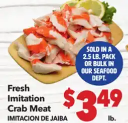 Vallarta Supermarkets Fresh Imitation Crab Meat / IMITACION DE JAIBA offer
