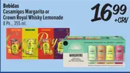 El Super Casamigos Margarita or Crown Royal Whisky Lemonade offer