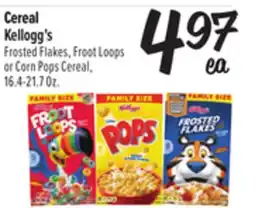 El Super Frosted Flakes, Froot Loops or Corn Pops Cereal offer