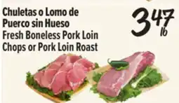 El Super Fresh Boneless Pork Loin Chops or Pork Loin Roast offer