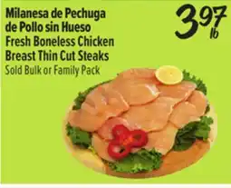 El Super Milanesa de Pechuga de Pollo sin Hueso offer