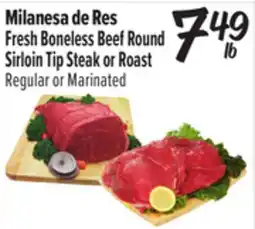 El Super Fresh Boneless Beef Round Sirloin Tip Steak or Roast offer